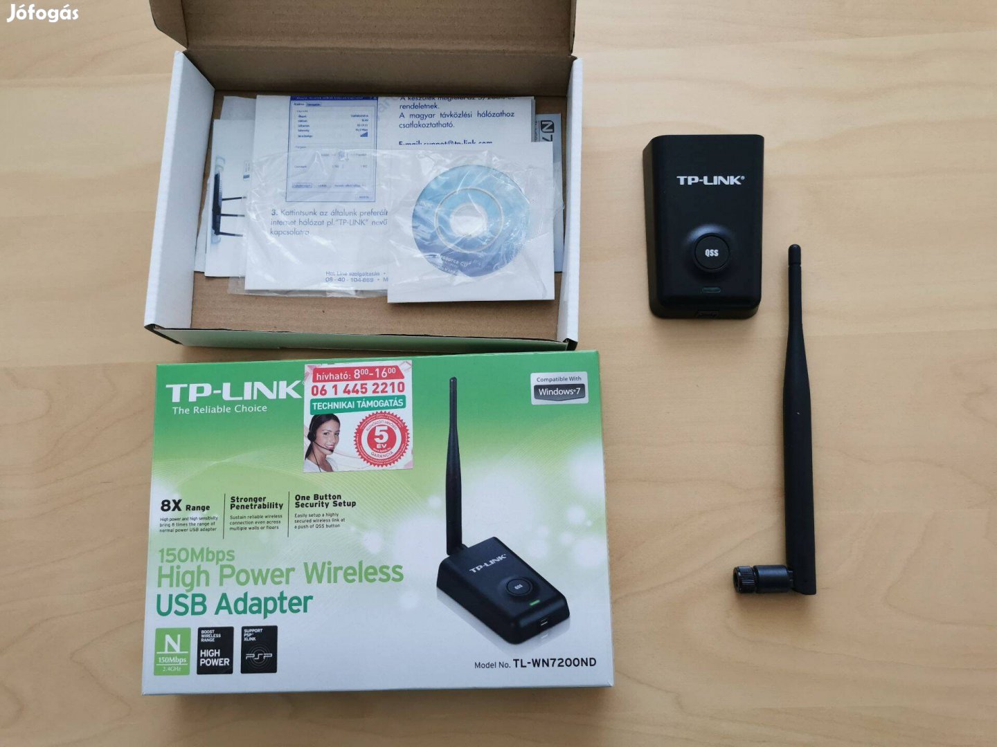 TP-Link TL-WN7200ND nagy teljesítményű USB-s WIFI adapter eladó