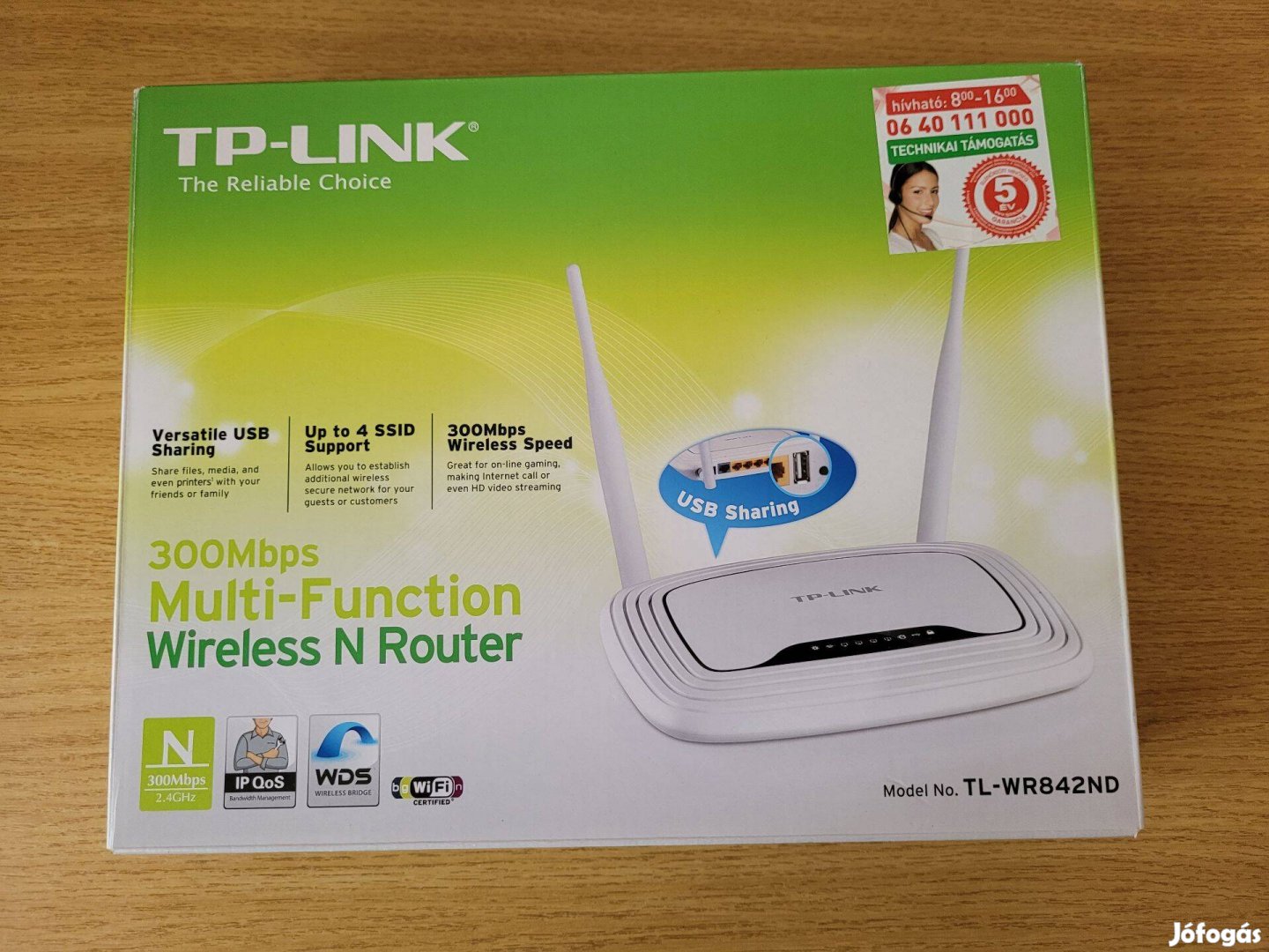 TP-Link TL-WR842ND router eladó - 300 Mbps, wifi, USB! Eladó