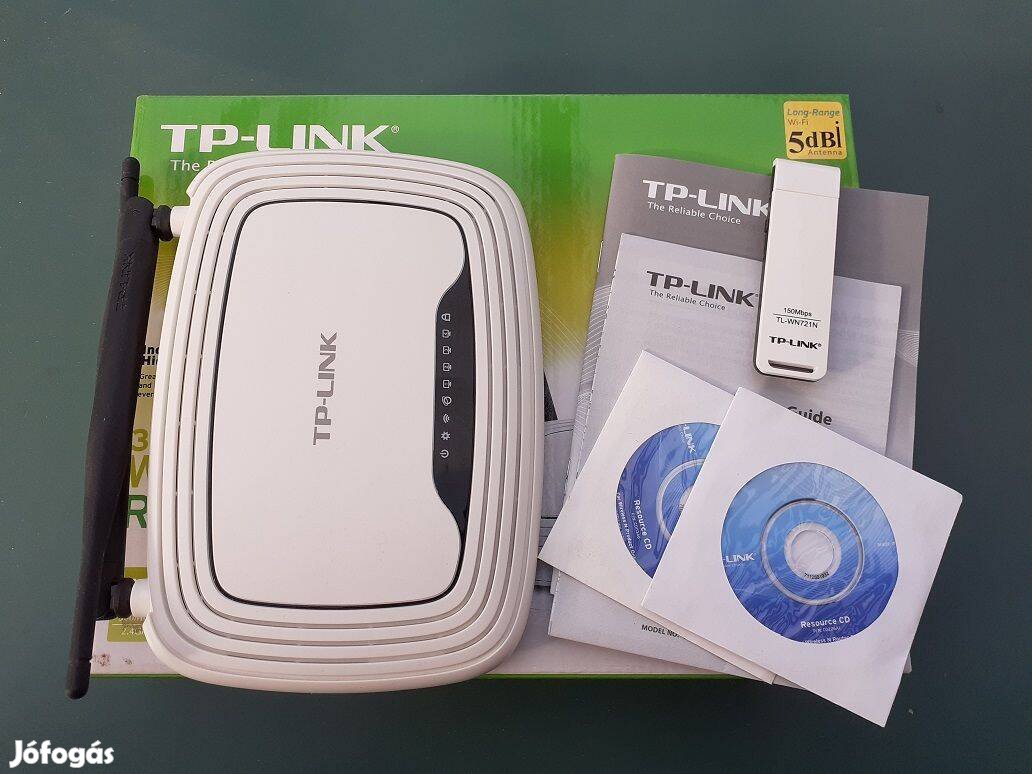 TP-Link WiFi router és USB WiFi adapter egyben eladó