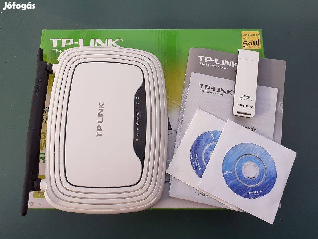 TP-Link WiFi router és USB WiFi adapter egyben eladó