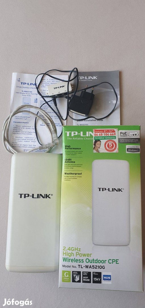 TP-Link Wireless-G kültéri Access Point (TL-WA5210G)