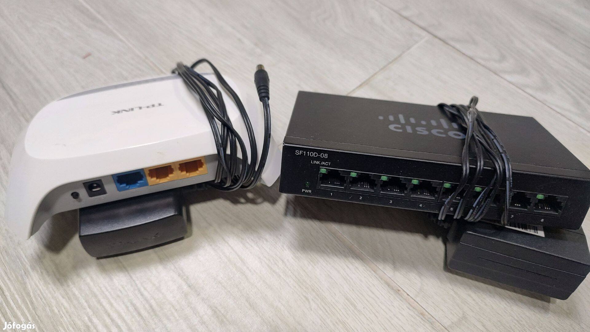 TP-Link router és CISCO switch