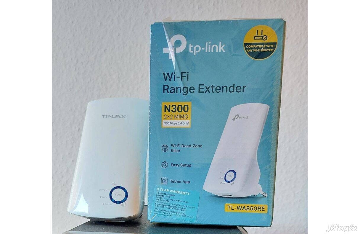 TP-Link univerzális Wi-Fi jelerősítő 300Mb/s TL-WA850RE fehér