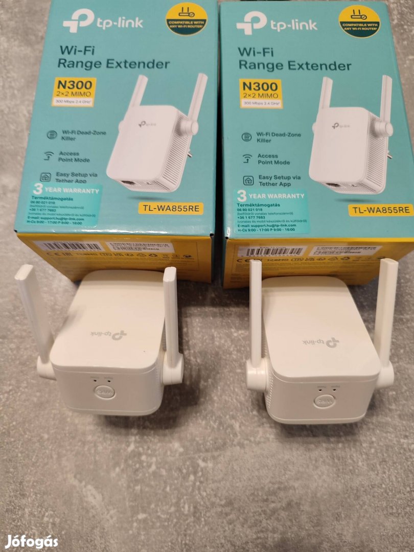 TP link N300 wifi jel erősítő 2db újszerű állapotban