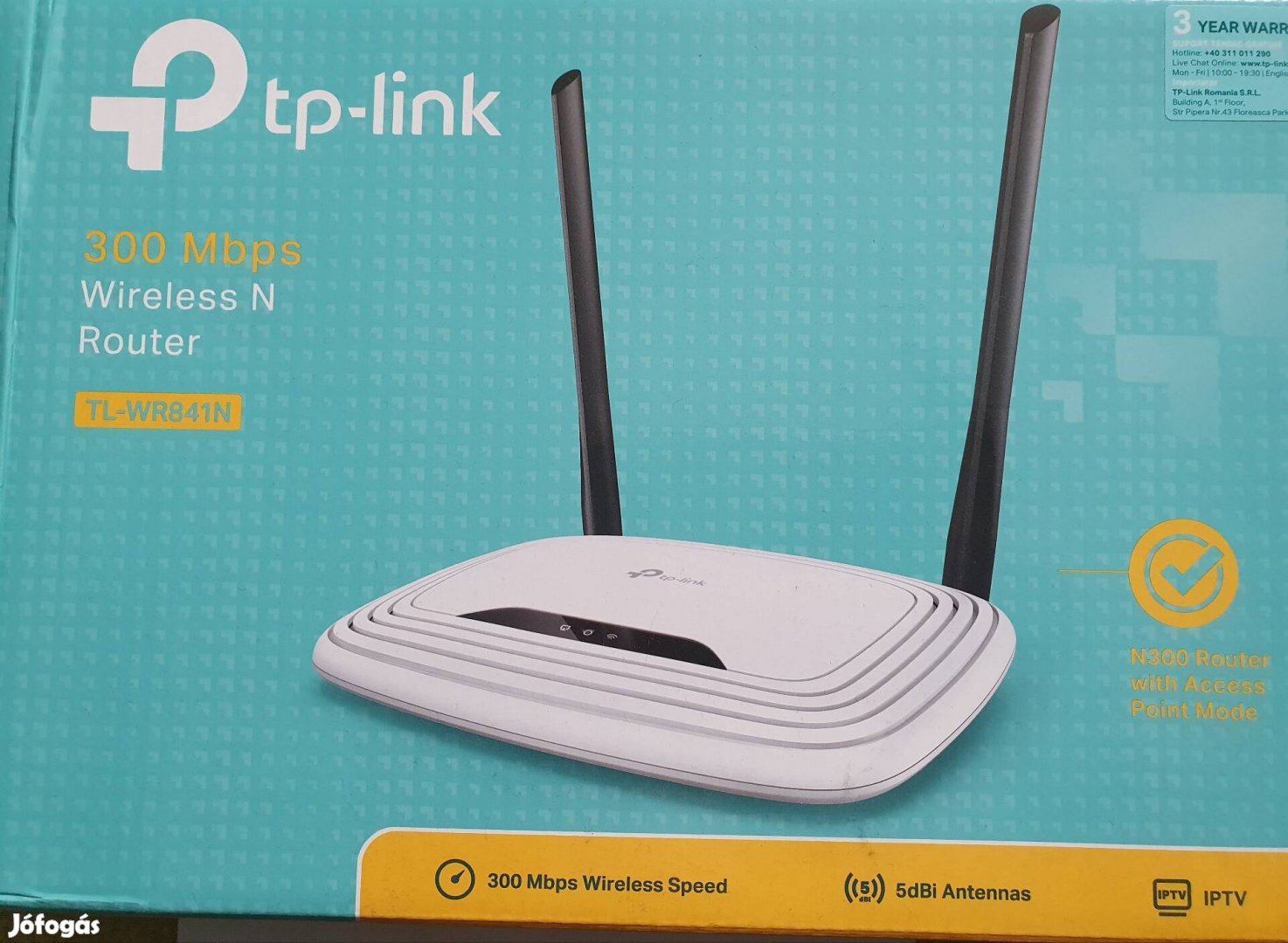 TP link router TL-WR841N garanciával
