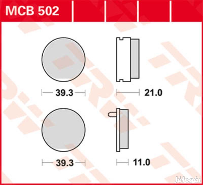 TRW Lucas fékbetét MCB502