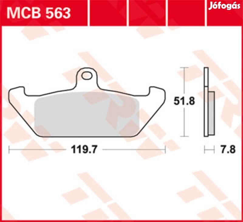 TRW Lucas fékbetét MCB563