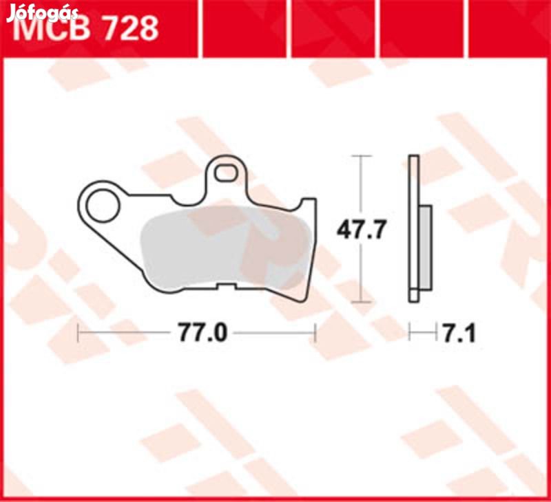 TRW Lucas fékbetét MCB728