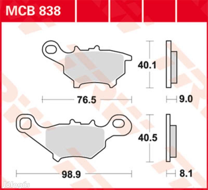 TRW Lucas fékbetét MCB838