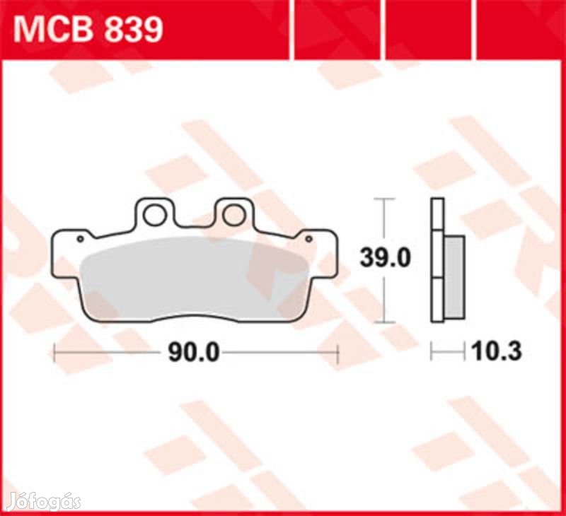TRW Lucas fékbetét MCB839