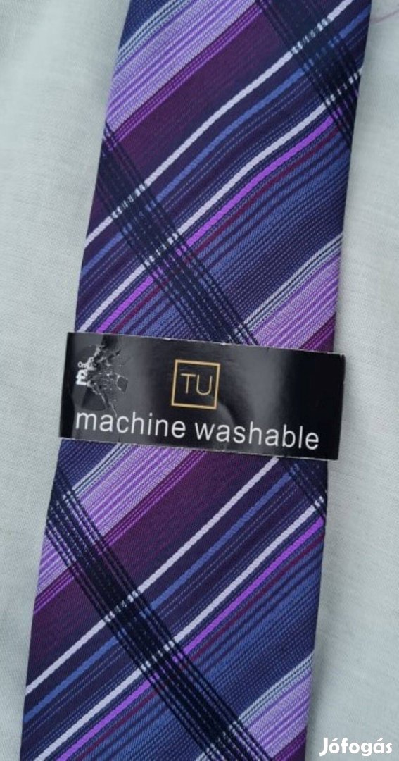 TU one size lila nyakkendő mosógépben mosható Új, cimkés