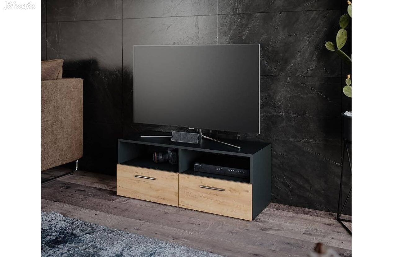 TV állvány, 95 cm, antracit-tölgy, Diego, Új