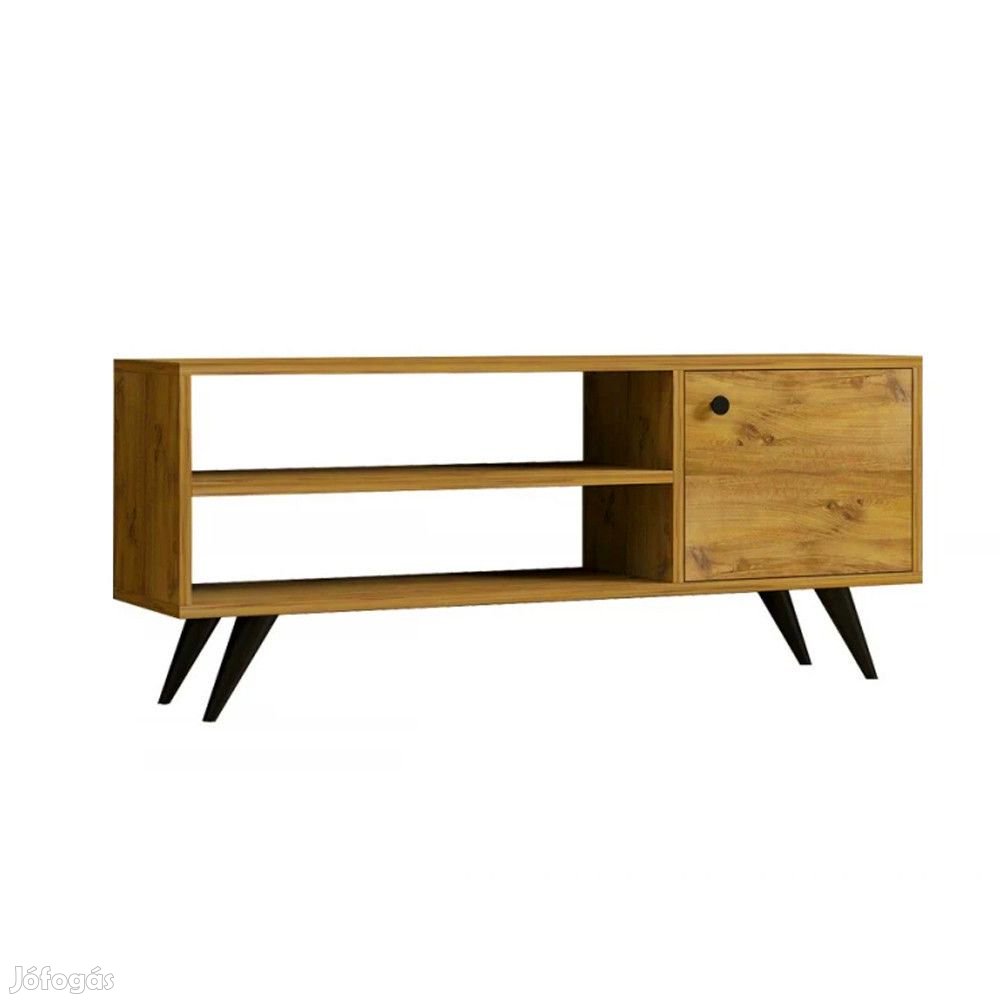 TV-állvány multifunkciós médiaállvány 120x30x50 cm barna