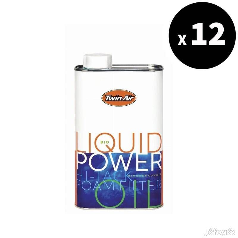 TWIN AIR Bio Liquid Power habszűrő olaj - 1L-es kanna x12