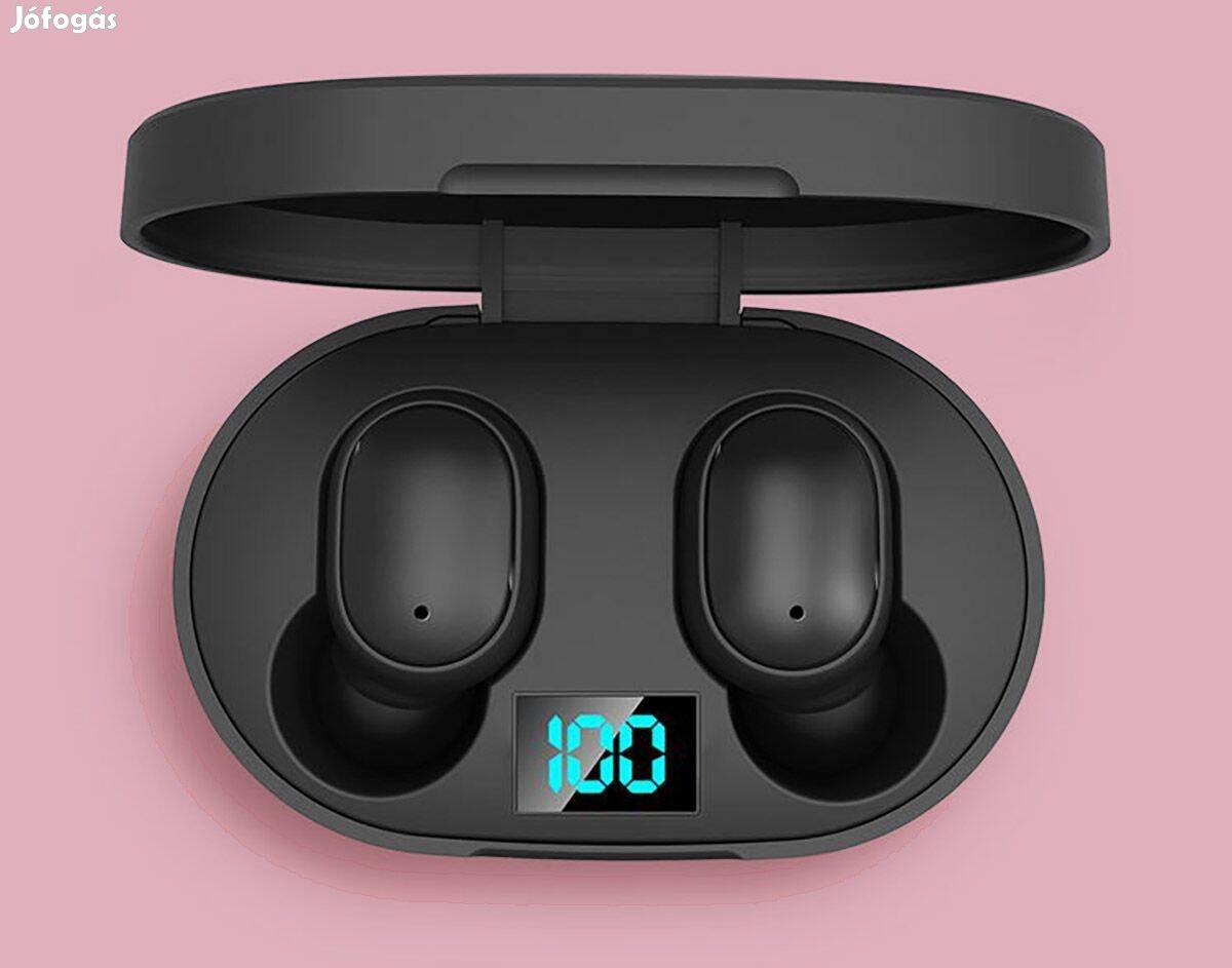 TWS E6S Bluetooth fülhallgató fejhallgató zajszűrő mikrofonos LED