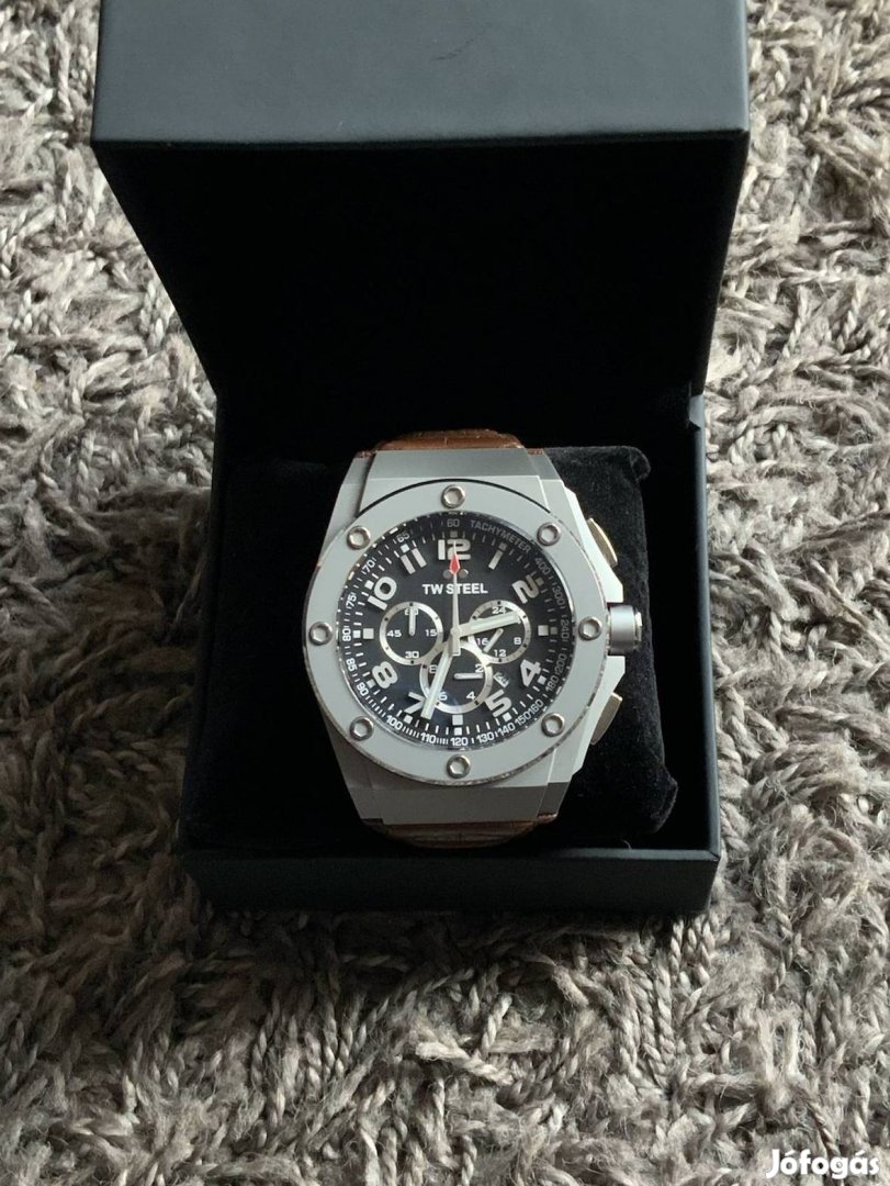 TW Steel Sahara Force Black 48 mm Quartz Chronograph Óra 