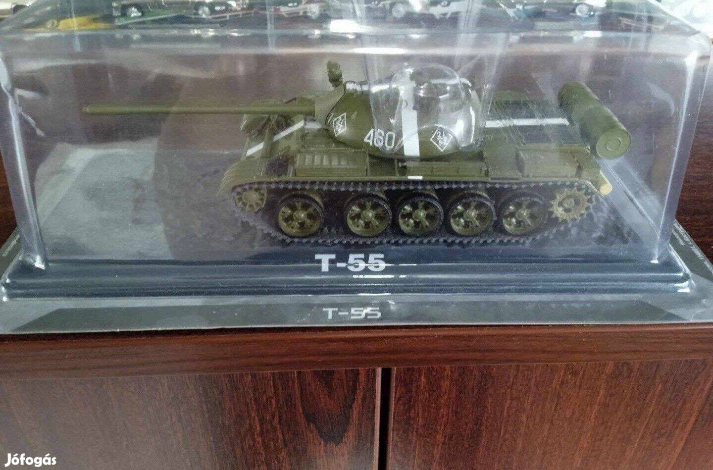 T 55 "Tanki dea" tank kisauto modell 1/43 Eladó