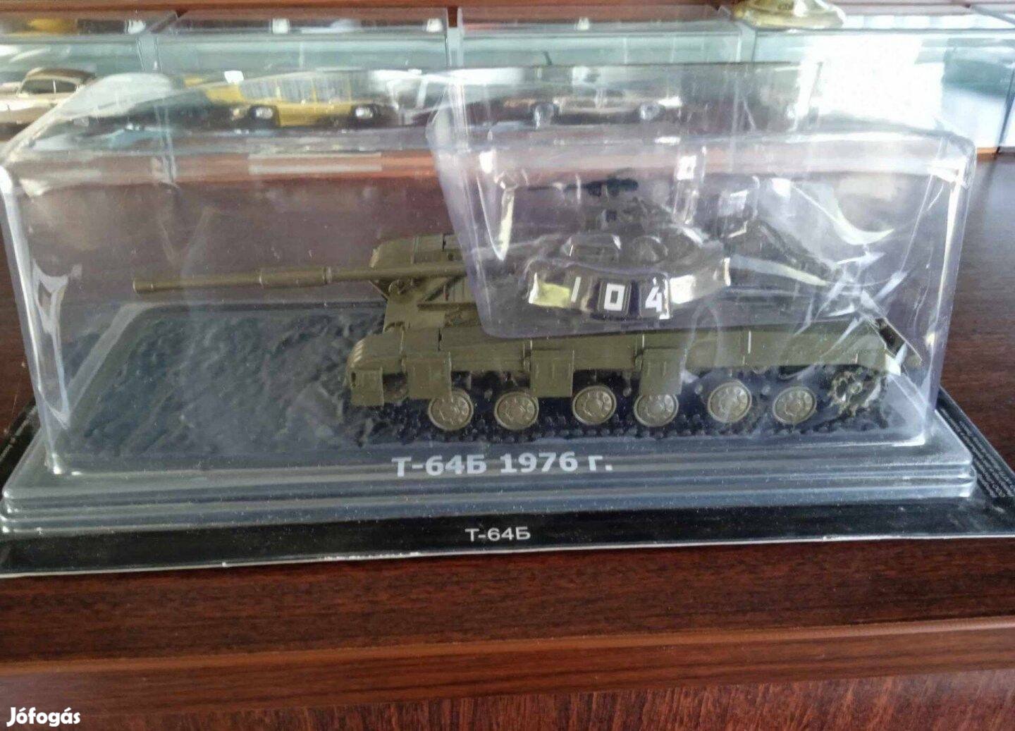 T 64B "Tanki dea" tank kisauto modell 1/43 Eladó