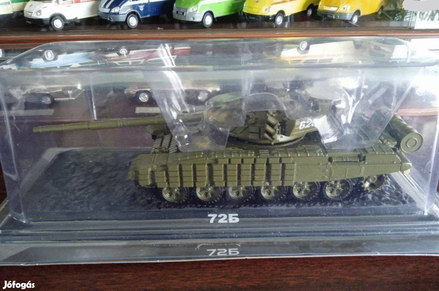 T 72B "Tanki dea" tank kisauto modell 1/43 Eladó