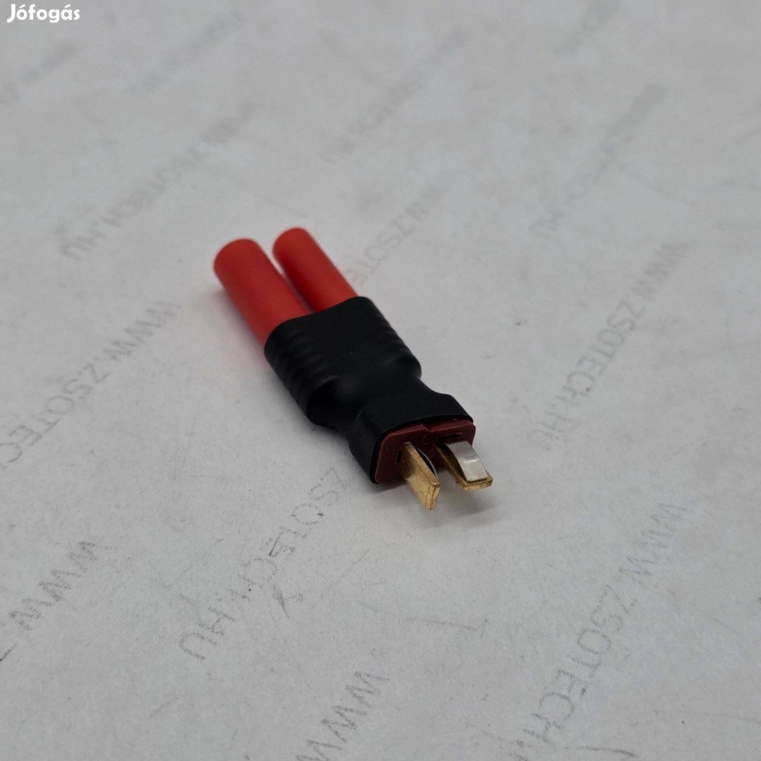 T Deans Hxt 4mm banán átalakító adapter Lipo etetőhajó RC akkumulátor