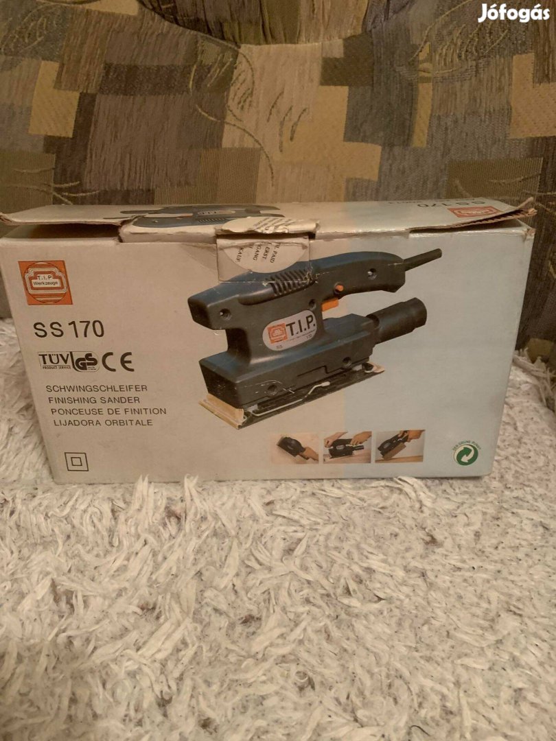 T.I.P.-SS170 elektromos rezgőcsiszoló 135Watt német gyártmány!
