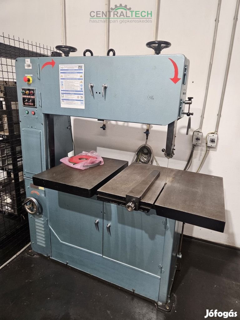 T-JAW 1000 fémipari szalagfűrész álló fémfűrész 1000mm
