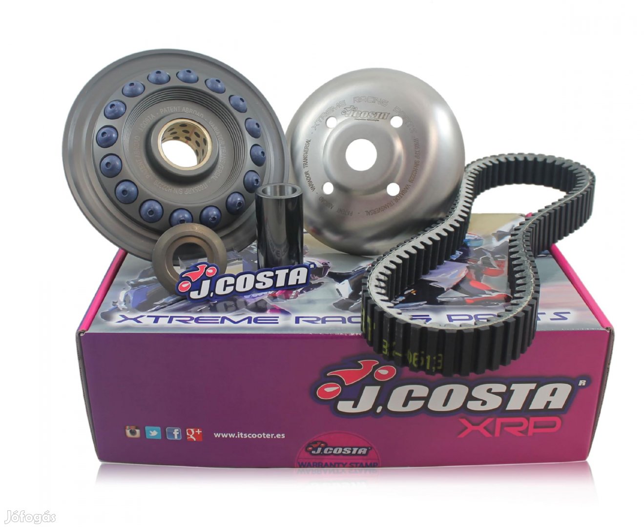 T-MAX 500cc 2008-2011 variátorszett  J.Costa XRP, komplett Kevlar szí