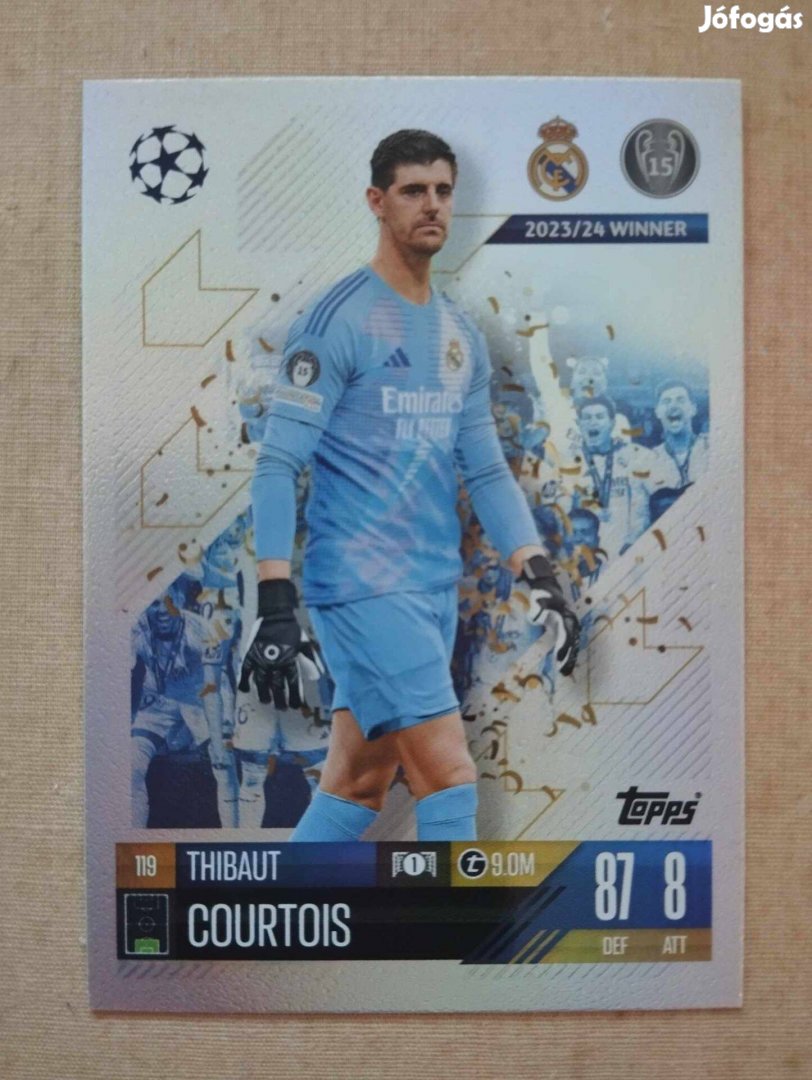 T. Courtois (Real Madrid) Match Attax Bajnokok Ligája 2024/25 kártya