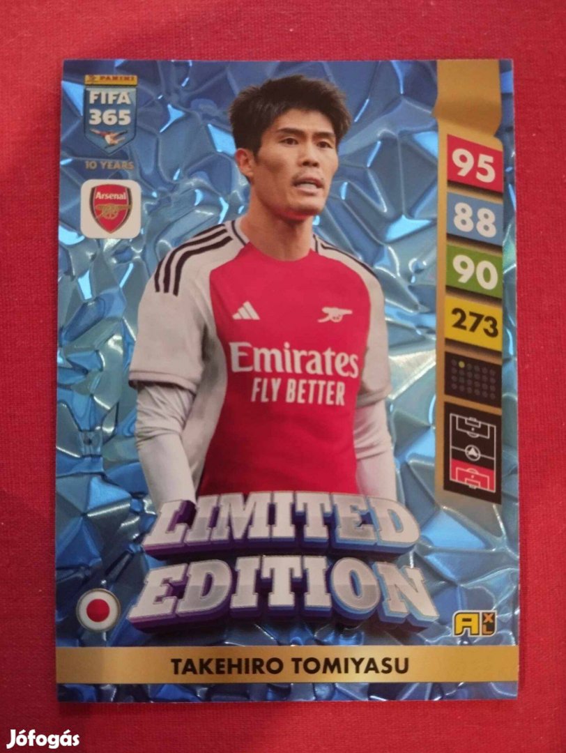 T. Tomiyasu (Arsenal) FIFA 365 2025 Limited Edition focis kártya