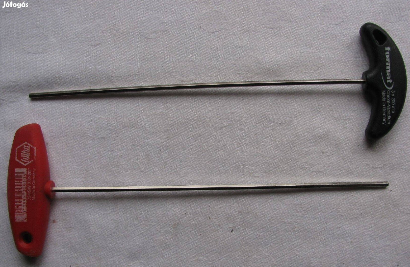 T imbuszkulcs hosszú szárú, 200 mm, 3mm-es