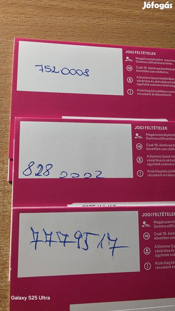 T mobil könyű telefonszámok 752.0008.828.0002.777.95.17.