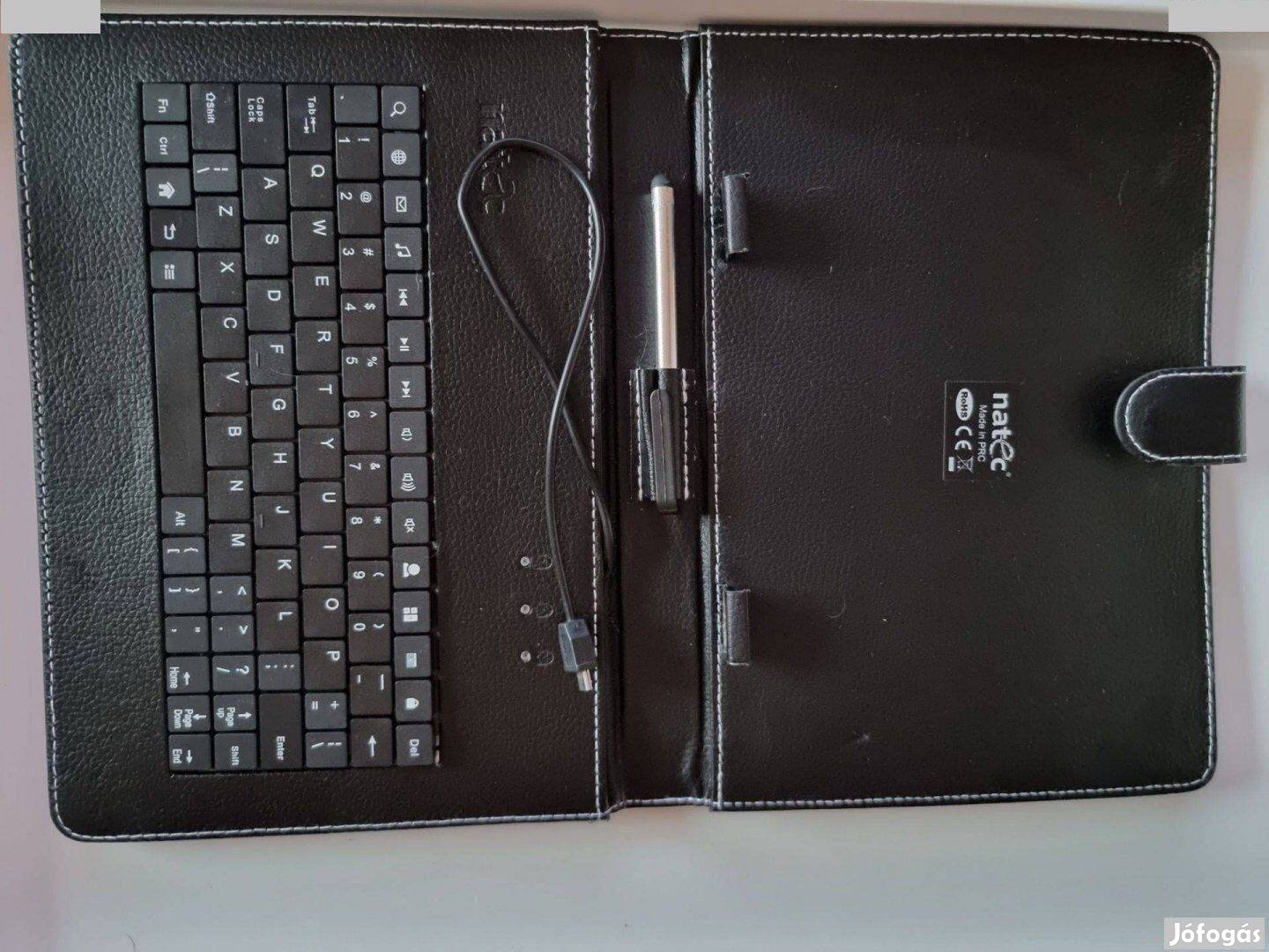 Tablet Tartó támasztható e-book Tok Billentyűzettel ceruzával