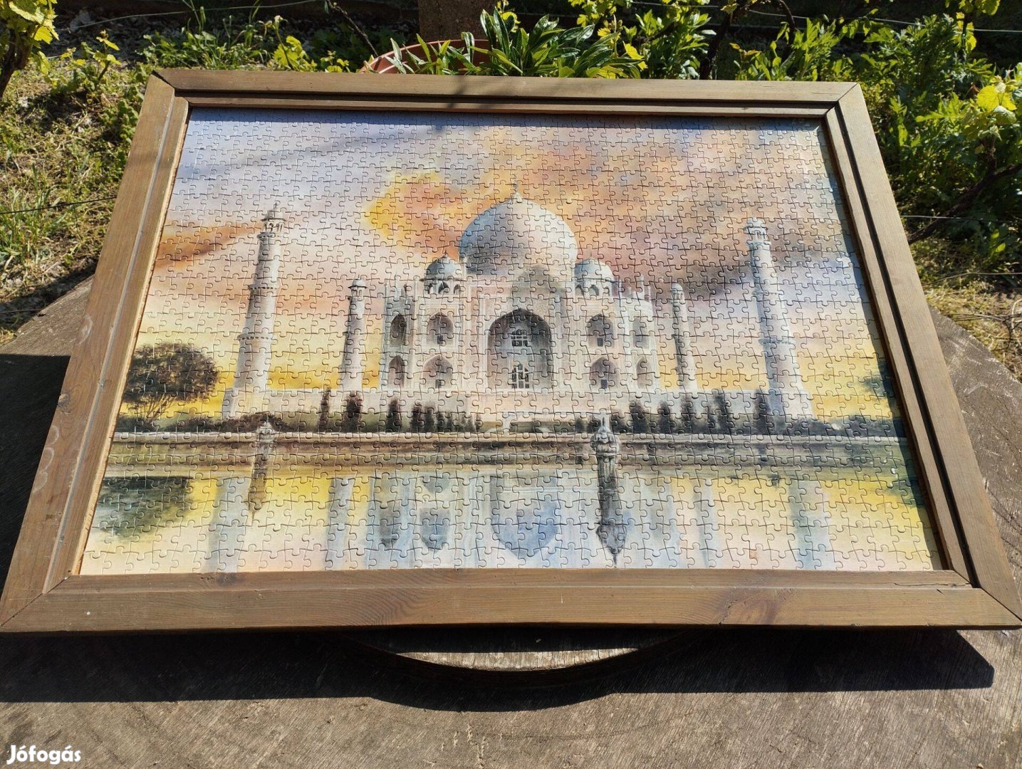 Tádzs Taj Mahal kirakó puzzle kép keretben