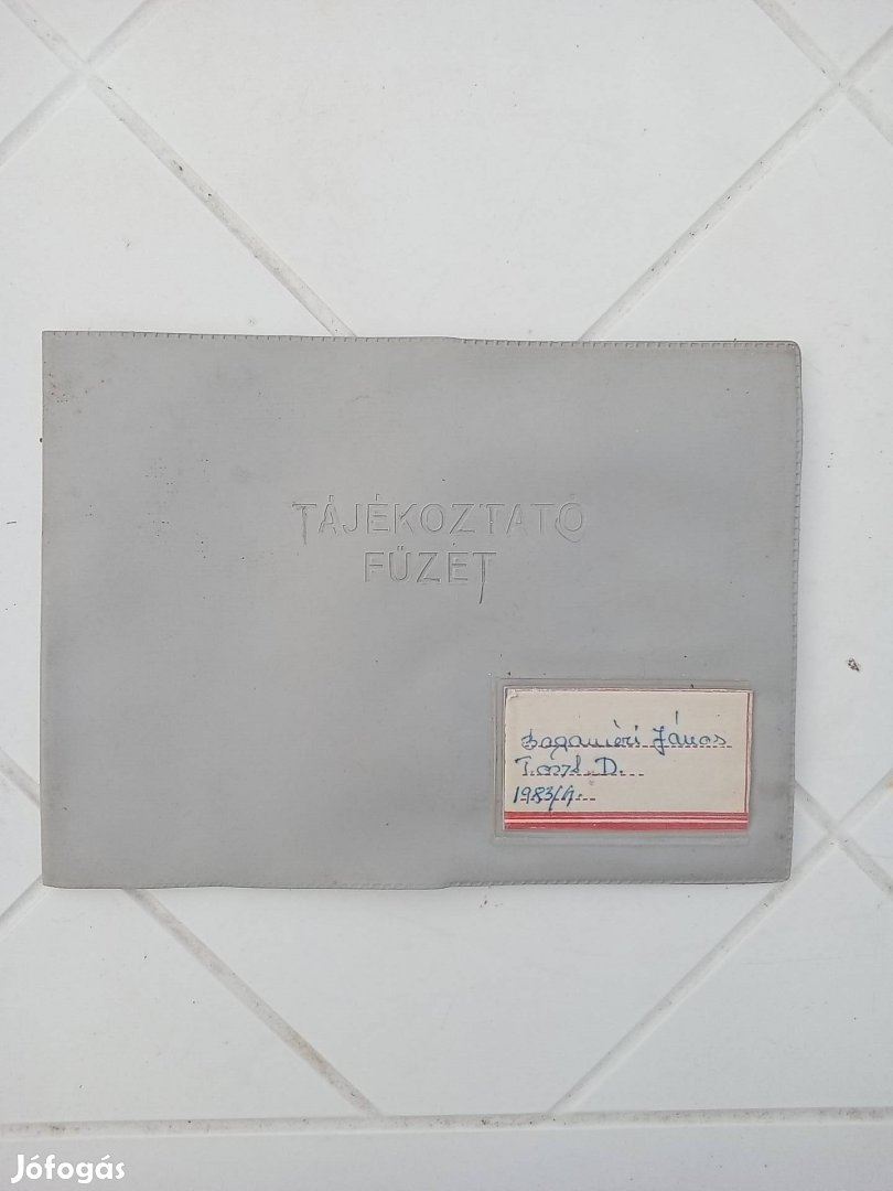 Tájékoztató fűzet 1983-1984