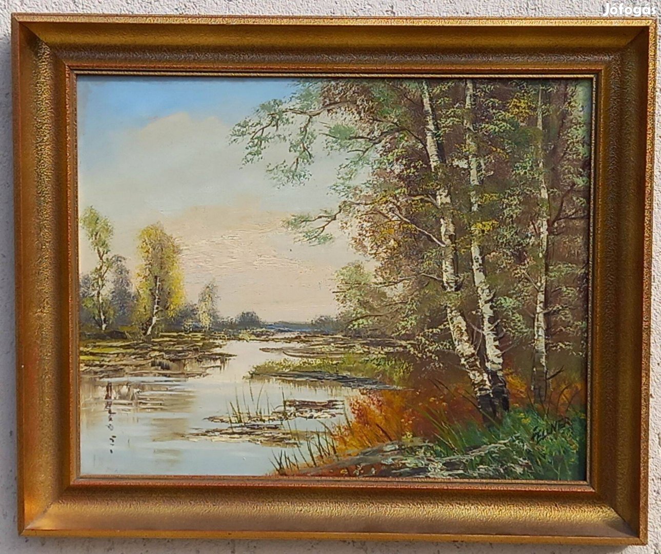 Tájkép olajfestmény