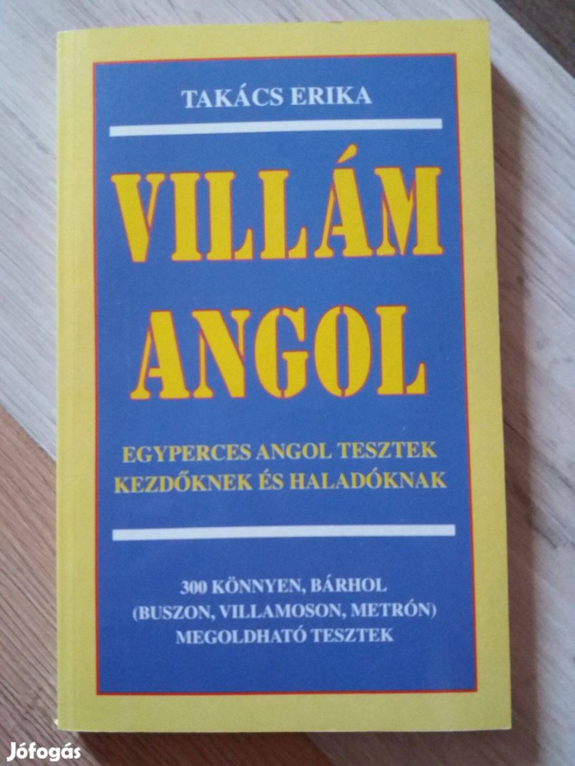 Takács Erika: Villám angol, egyperces angol tesztek