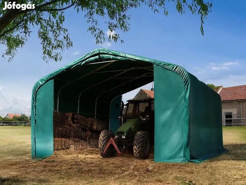 Takarmánytároló, állattaró sátor sátorgarázs 6x6m ponyva PVC
