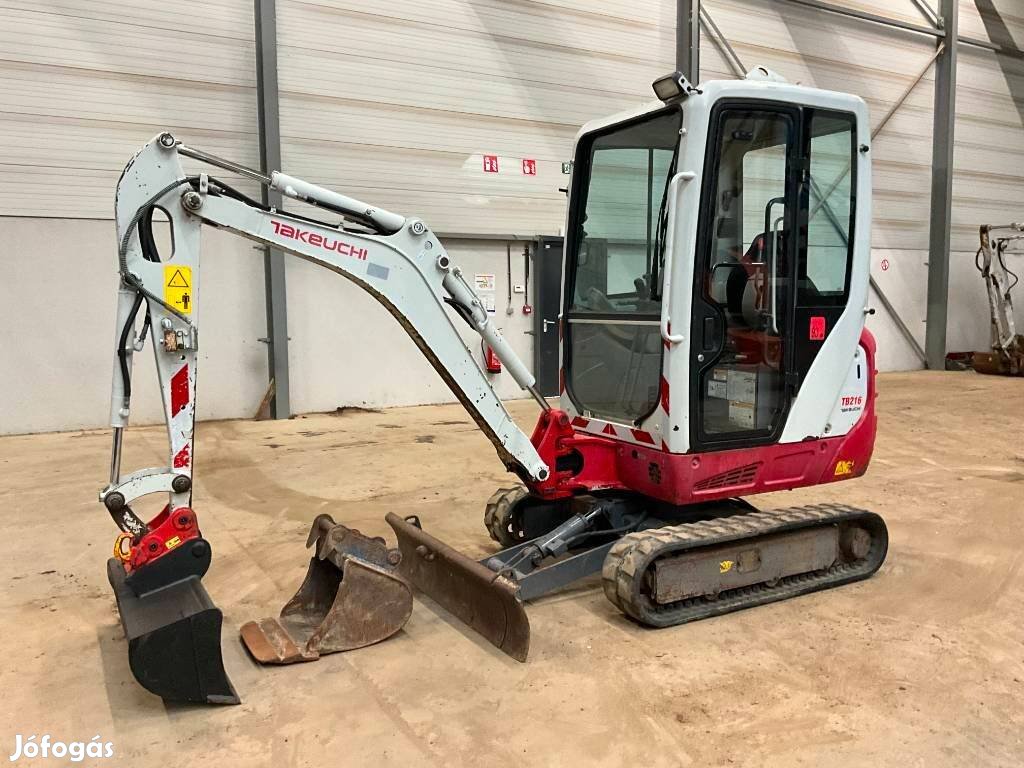 Takeuchi TB216 / 2150üó / 2db kanál / Lízing 20%-tól