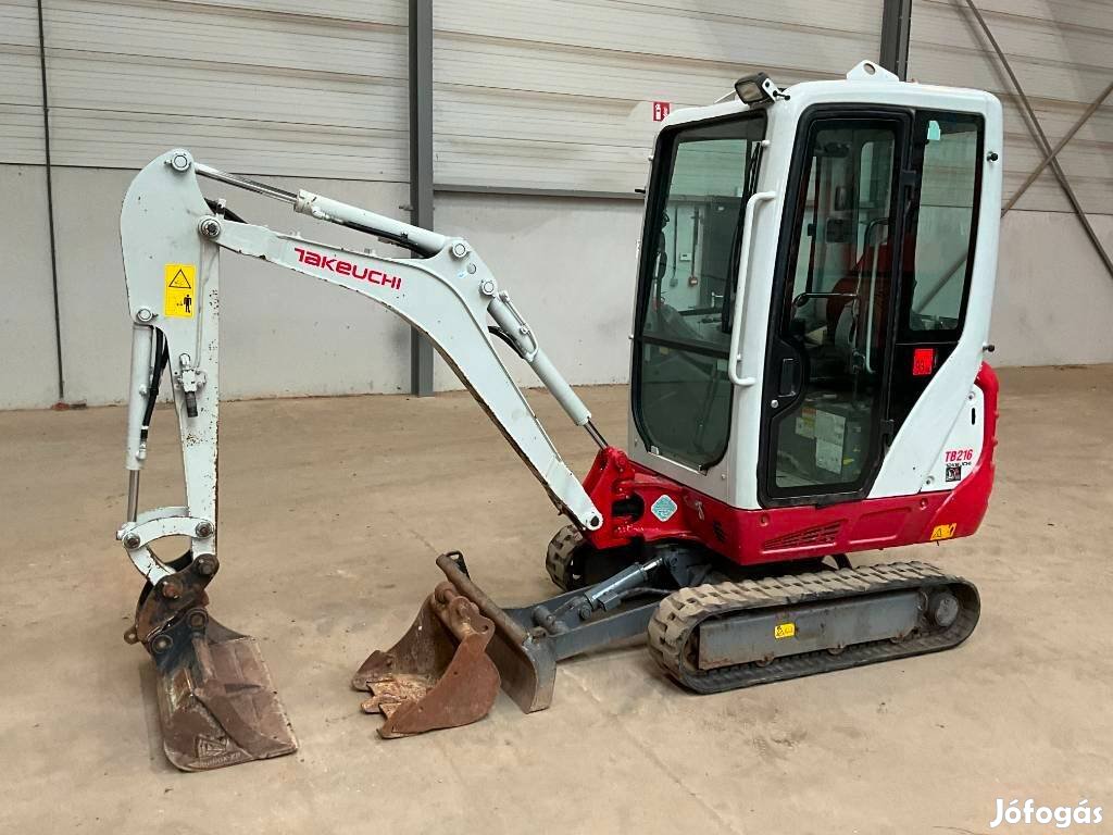 Takeuchi TB 216 / 2.632 üzemóra / Lízing 20%-tól