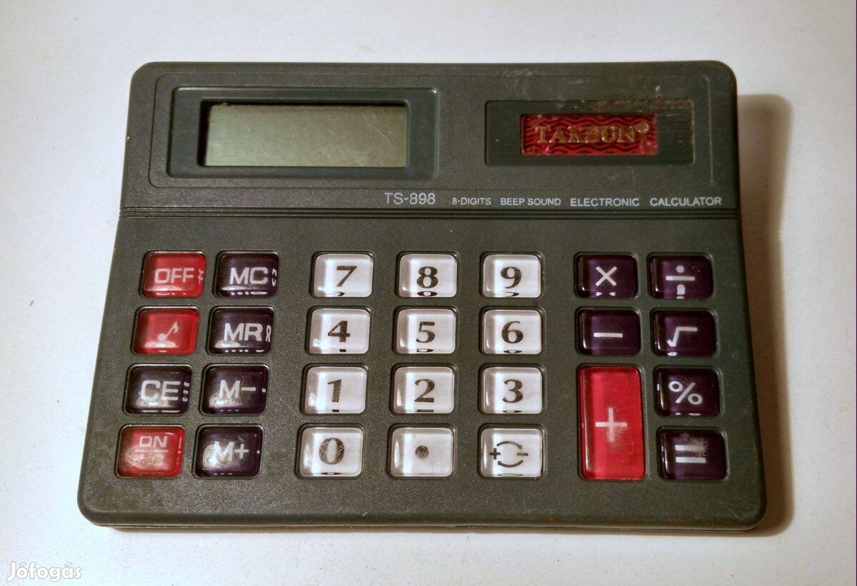 Taksun TS-898 Számológép (sérült, teszteletlen)
