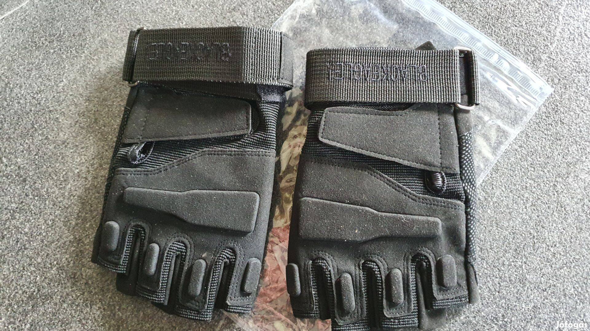 Taktikai military ujjatlan sport rövid ujjú motoros kesztyű airsoft L