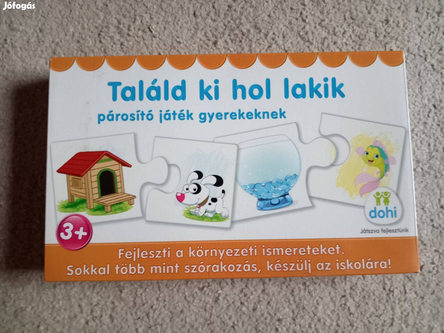 Találd ki hol lakik párosító kirakó játék 3+