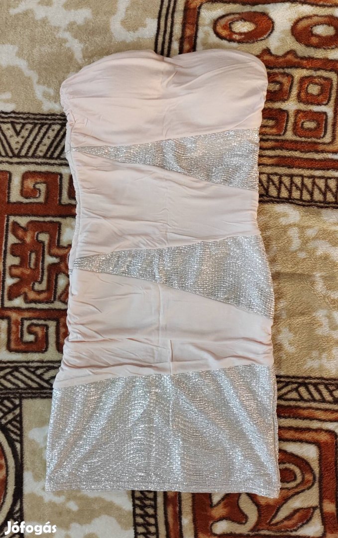 Tally Weijl női nyár ruha, világos rózsaszín-ezüst színű, 38as méret 