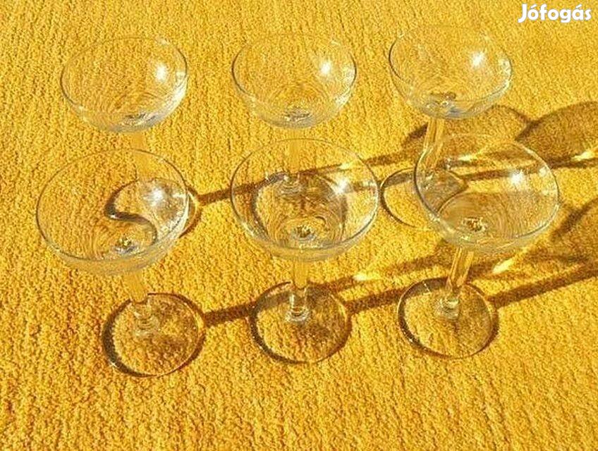 Talpas, feles üveg pohár készlet