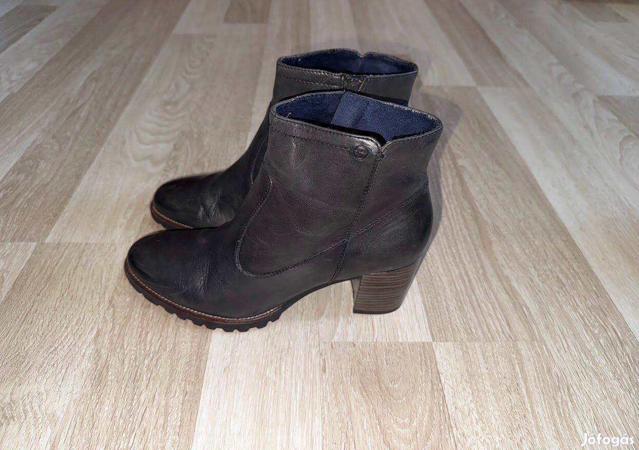 Tamaris bőr bokacsizma 41-es