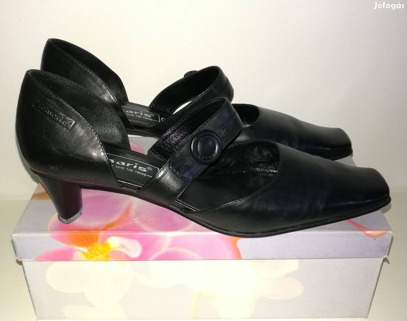 Tamaris bőr női körömcipő 41 újszerű állapot