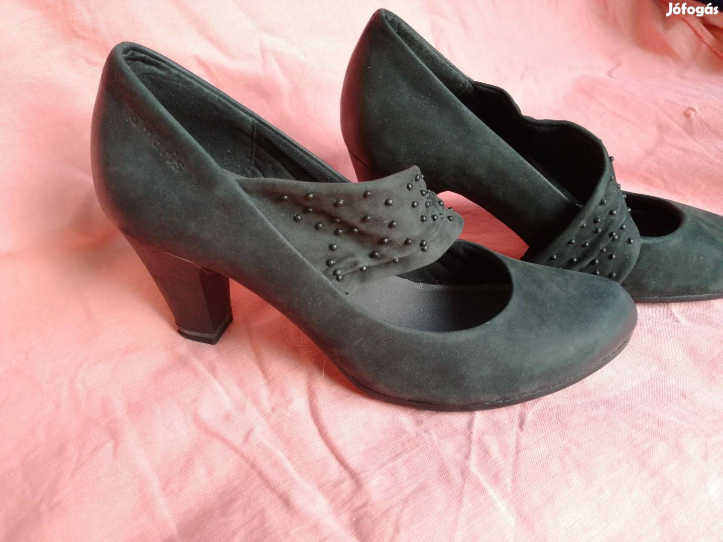 Tamaris elegáns fekete női cipő 37-es méretben