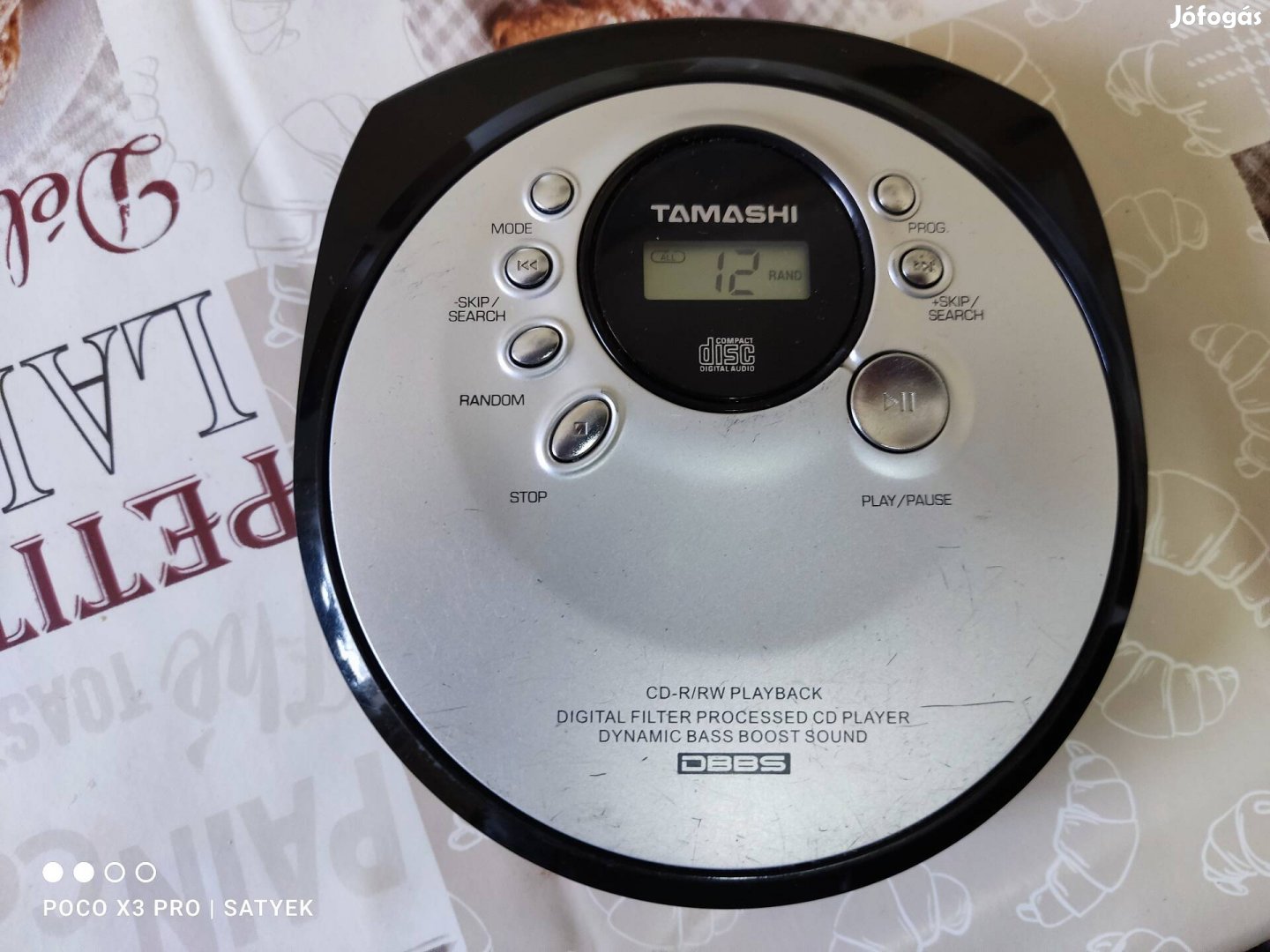 Tamashi UX-6 discman ,cd walkman lejátszó.
