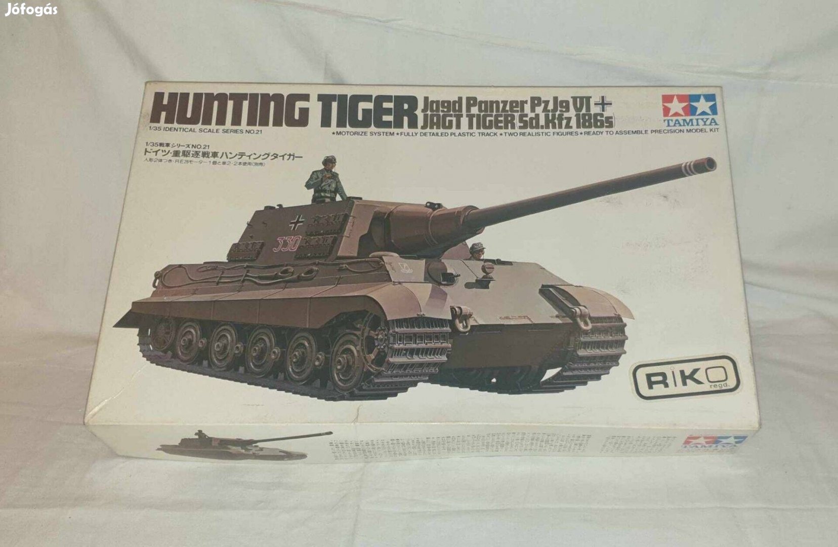 Tamiya Hunting Tiger német harcjármű elemes makett