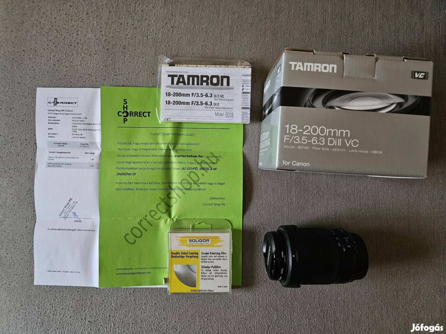 Tamron 18-200 mm F/3.5-6.3 Di II VC objektív (Canon)